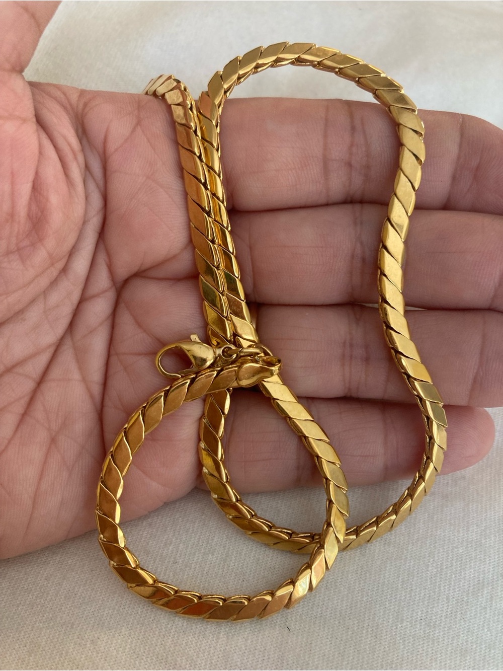 Napier Signed Vintage Fancy Link Gold Tone Necklace